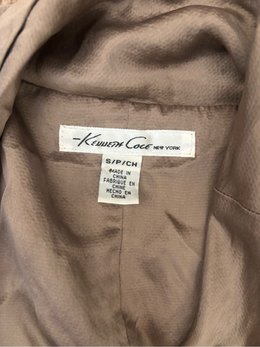 Kenneth Cole New York Silk dress with cowl neckline